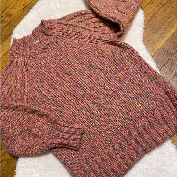 Skovhuus alpaca blend chunky knit multicolor sweater woman’s size small - Picture 3 of 8